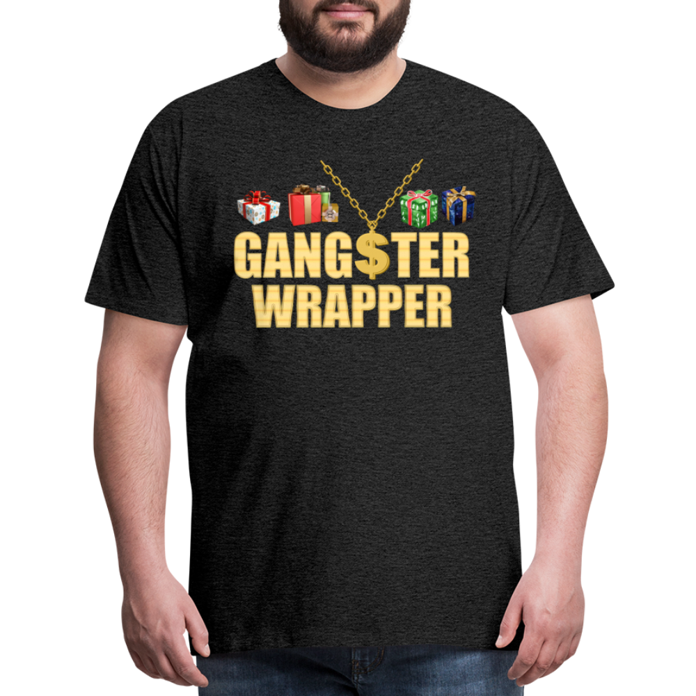 Gangster Wrapper Shirt, Gangsta Wrapper T-Shirt, Gangsta Wrapper Tshirt, Gangsta Wrapper Shirt, Funny Christmas Shirt, Wrapping Shirt - charcoal grey