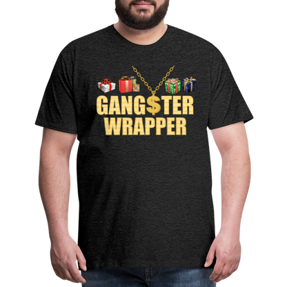 Gangster Wrapper Shirt, Gangsta Wrapper T-Shirt, Gangsta Wrapper Tshirt, Gangsta Wrapper Shirt, Funny Christmas Shirt, Wrapping Shirt - charcoal grey