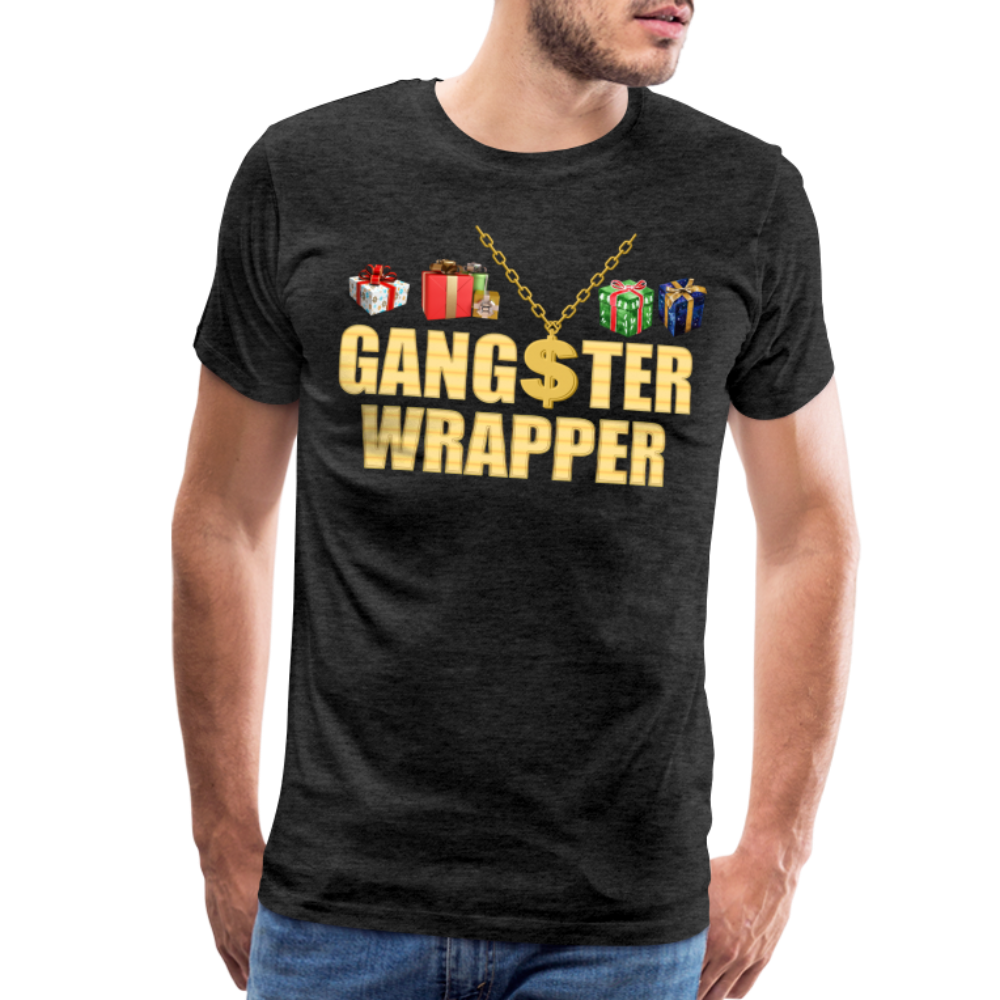 Gangster Wrapper Shirt, Gangsta Wrapper T-Shirt, Gangsta Wrapper Tshirt, Gangsta Wrapper Shirt, Funny Christmas Shirt, Wrapping Shirt - charcoal grey