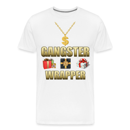 Funny Christmas Shirt, Gangster Wrapper Shirt, Gangsta Wrapper T-Shirt, Gangsta Wrapper Tshirt, Gangsta Wrapper Shirt, Funny Christmas Shirt, Wrapping Shirt - white