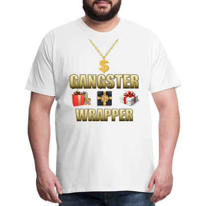 Funny Christmas Shirt, Gangster Wrapper Shirt, Gangsta Wrapper T-Shirt, Gangsta Wrapper Tshirt, Gangsta Wrapper Shirt, Funny Christmas Shirt, Wrapping Shirt - white