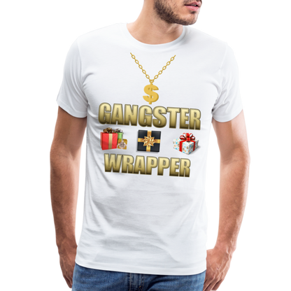 Funny Christmas Shirt, Gangster Wrapper Shirt, Gangsta Wrapper T-Shirt, Gangsta Wrapper Tshirt, Gangsta Wrapper Shirt, Funny Christmas Shirt, Wrapping Shirt - white