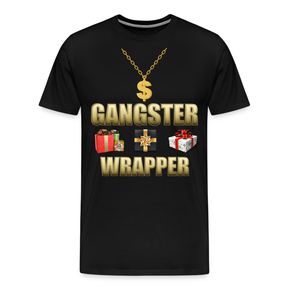 Funny Christmas Shirt, Gangster Wrapper Shirt, Gangsta Wrapper T-Shirt, Gangsta Wrapper Tshirt, Gangsta Wrapper Shirt, Funny Christmas Shirt, Wrapping Shirt - black