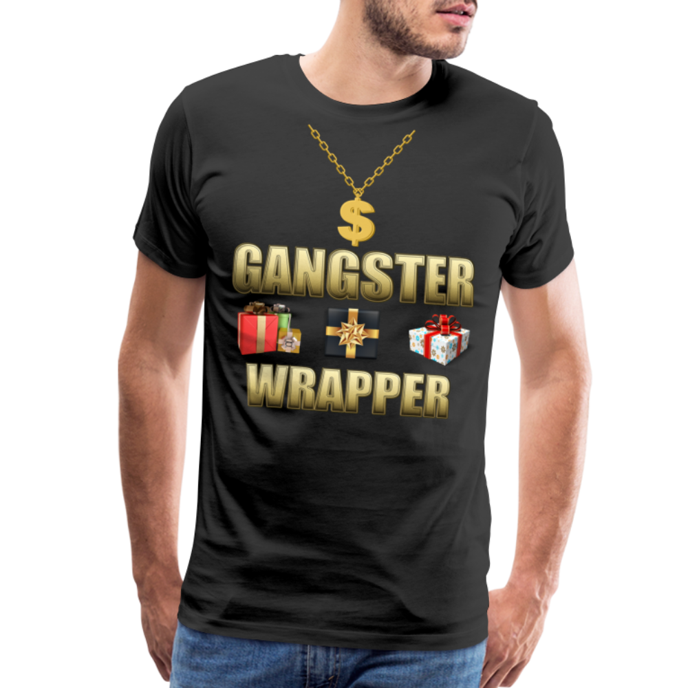 Funny Christmas Shirt, Gangster Wrapper Shirt, Gangsta Wrapper T-Shirt, Gangsta Wrapper Tshirt, Gangsta Wrapper Shirt, Funny Christmas Shirt, Wrapping Shirt - black