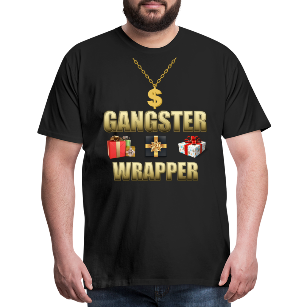 Funny Christmas Shirt, Gangster Wrapper Shirt, Gangsta Wrapper T-Shirt, Gangsta Wrapper Tshirt, Gangsta Wrapper Shirt, Funny Christmas Shirt, Wrapping Shirt - black