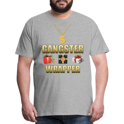 Funny Christmas Shirt, Gangster Wrapper Shirt, Gangsta Wrapper T-Shirt, Gangsta Wrapper Tshirt, Gangsta Wrapper Shirt, Funny Christmas Shirt, Wrapping Shirt - heather gray