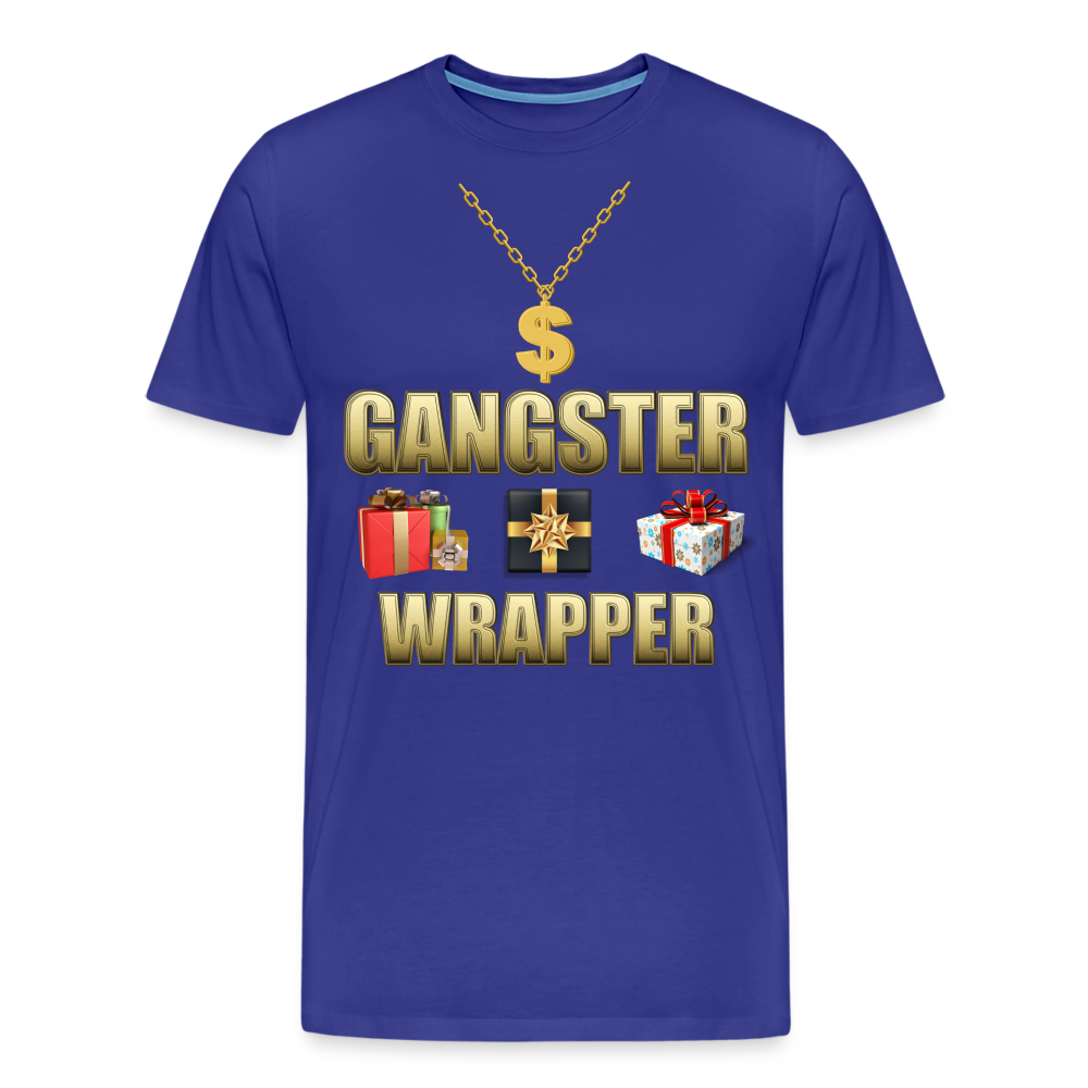 Funny Christmas Shirt, Gangster Wrapper Shirt, Gangsta Wrapper T-Shirt, Gangsta Wrapper Tshirt, Gangsta Wrapper Shirt, Funny Christmas Shirt, Wrapping Shirt - royal blue