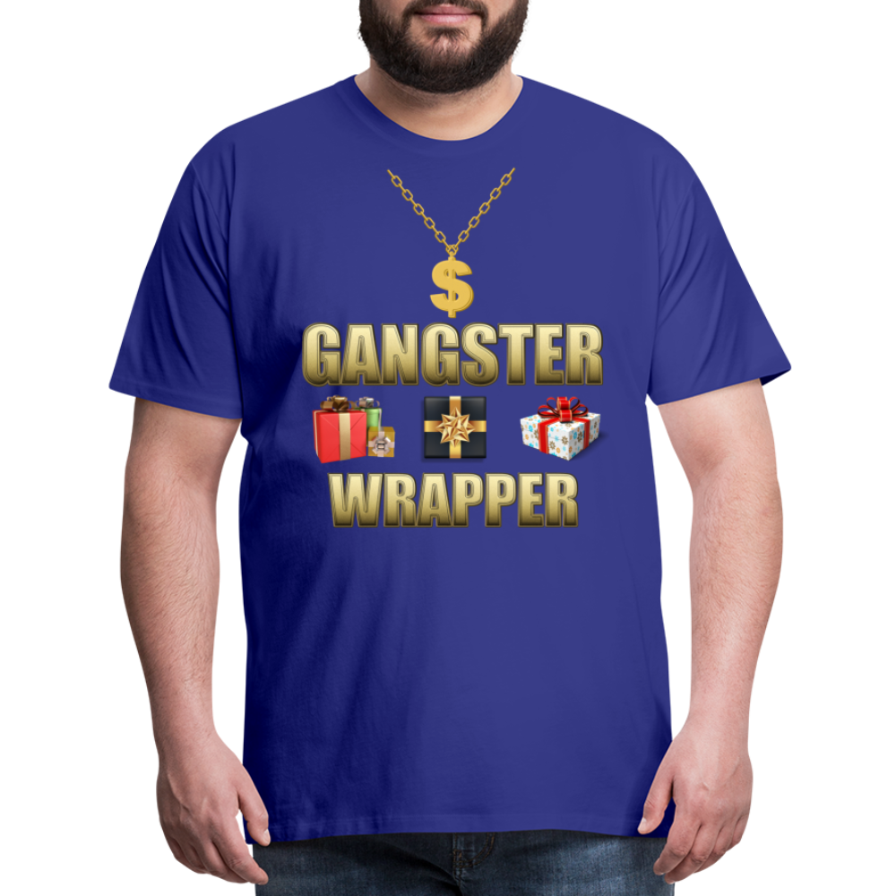 Funny Christmas Shirt, Gangster Wrapper Shirt, Gangsta Wrapper T-Shirt, Gangsta Wrapper Tshirt, Gangsta Wrapper Shirt, Funny Christmas Shirt, Wrapping Shirt - royal blue