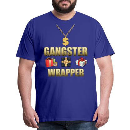 Funny Christmas Shirt, Gangster Wrapper Shirt, Gangsta Wrapper T-Shirt, Gangsta Wrapper Tshirt, Gangsta Wrapper Shirt, Funny Christmas Shirt, Wrapping Shirt - royal blue