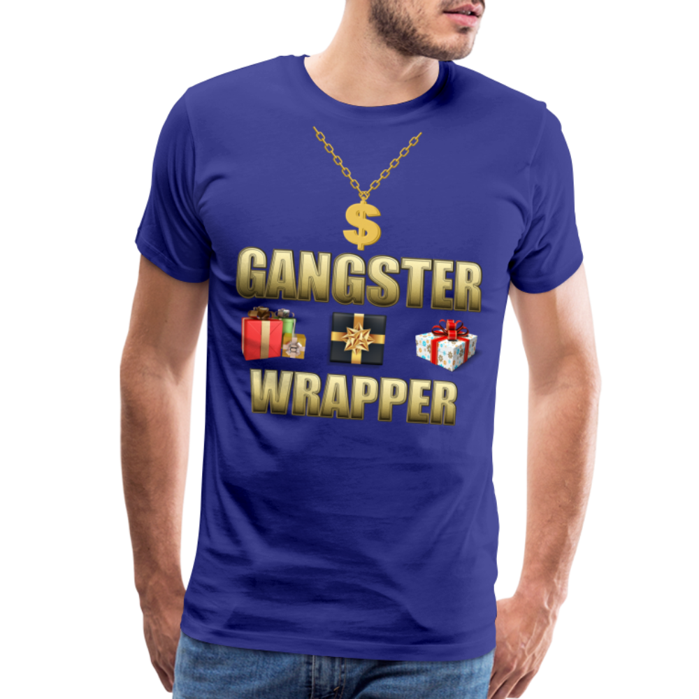 Funny Christmas Shirt, Gangster Wrapper Shirt, Gangsta Wrapper T-Shirt, Gangsta Wrapper Tshirt, Gangsta Wrapper Shirt, Funny Christmas Shirt, Wrapping Shirt - royal blue