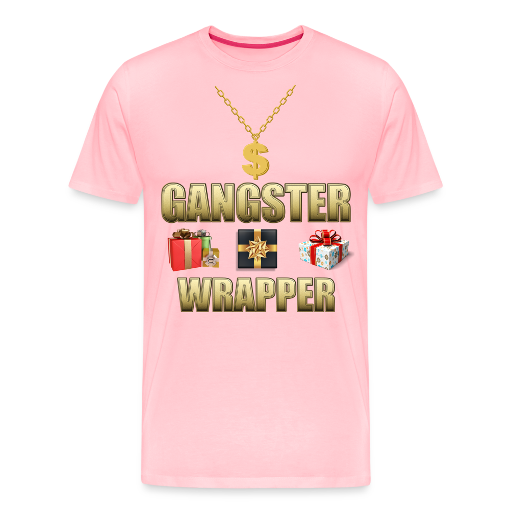 Funny Christmas Shirt, Gangster Wrapper Shirt, Gangsta Wrapper T-Shirt, Gangsta Wrapper Tshirt, Gangsta Wrapper Shirt, Funny Christmas Shirt, Wrapping Shirt - pink