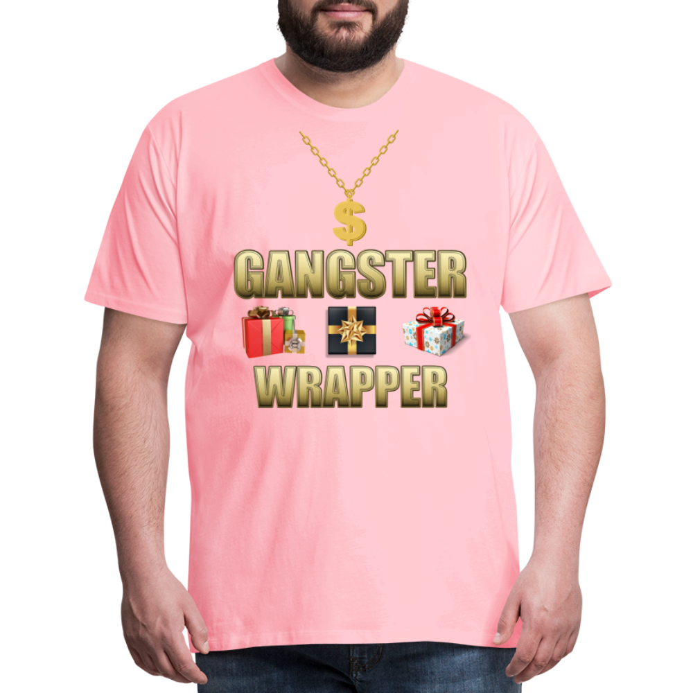 Funny Christmas Shirt, Gangster Wrapper Shirt, Gangsta Wrapper T-Shirt, Gangsta Wrapper Tshirt, Gangsta Wrapper Shirt, Funny Christmas Shirt, Wrapping Shirt - pink