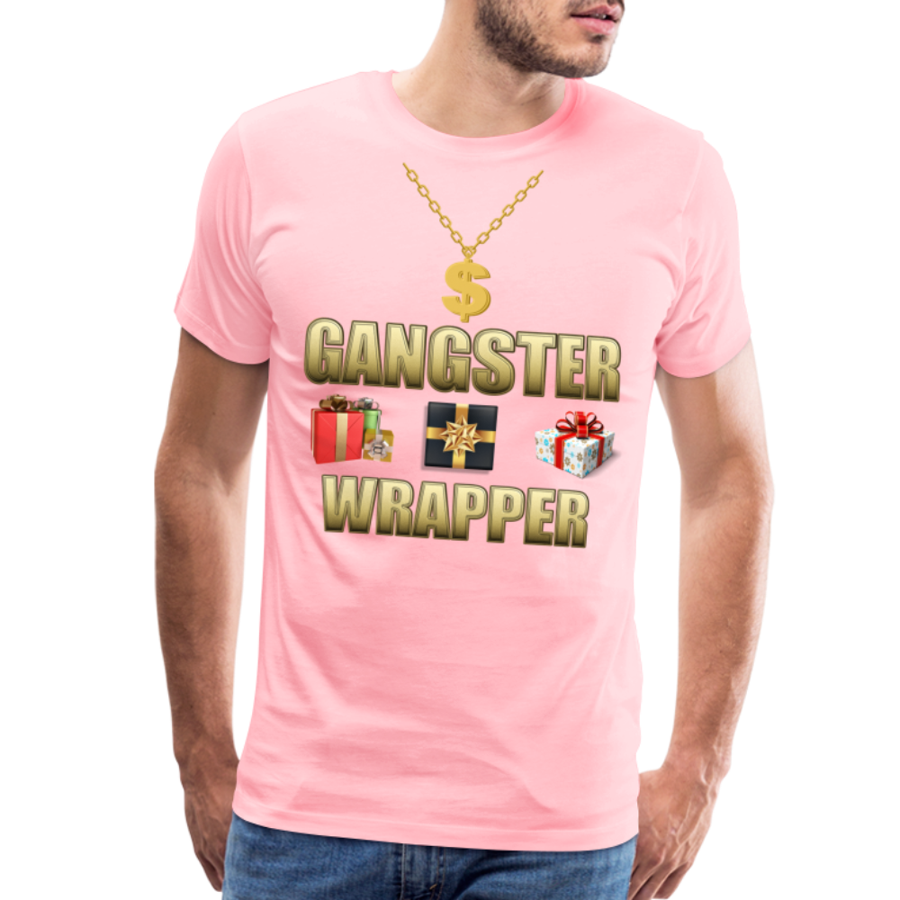 Funny Christmas Shirt, Gangster Wrapper Shirt, Gangsta Wrapper T-Shirt, Gangsta Wrapper Tshirt, Gangsta Wrapper Shirt, Funny Christmas Shirt, Wrapping Shirt - pink