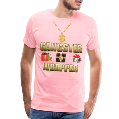 Funny Christmas Shirt, Gangster Wrapper Shirt, Gangsta Wrapper T-Shirt, Gangsta Wrapper Tshirt, Gangsta Wrapper Shirt, Funny Christmas Shirt, Wrapping Shirt - pink