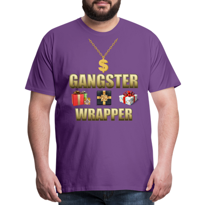 Funny Christmas Shirt, Gangster Wrapper Shirt, Gangsta Wrapper T-Shirt, Gangsta Wrapper Tshirt, Gangsta Wrapper Shirt, Funny Christmas Shirt, Wrapping Shirt - purple