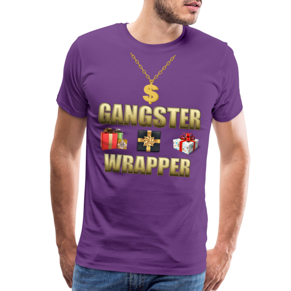Funny Christmas Shirt, Gangster Wrapper Shirt, Gangsta Wrapper T-Shirt, Gangsta Wrapper Tshirt, Gangsta Wrapper Shirt, Funny Christmas Shirt, Wrapping Shirt - purple