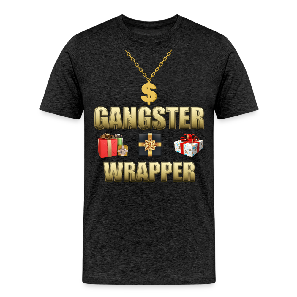 Funny Christmas Shirt, Gangster Wrapper Shirt, Gangsta Wrapper T-Shirt, Gangsta Wrapper Tshirt, Gangsta Wrapper Shirt, Funny Christmas Shirt, Wrapping Shirt - charcoal grey
