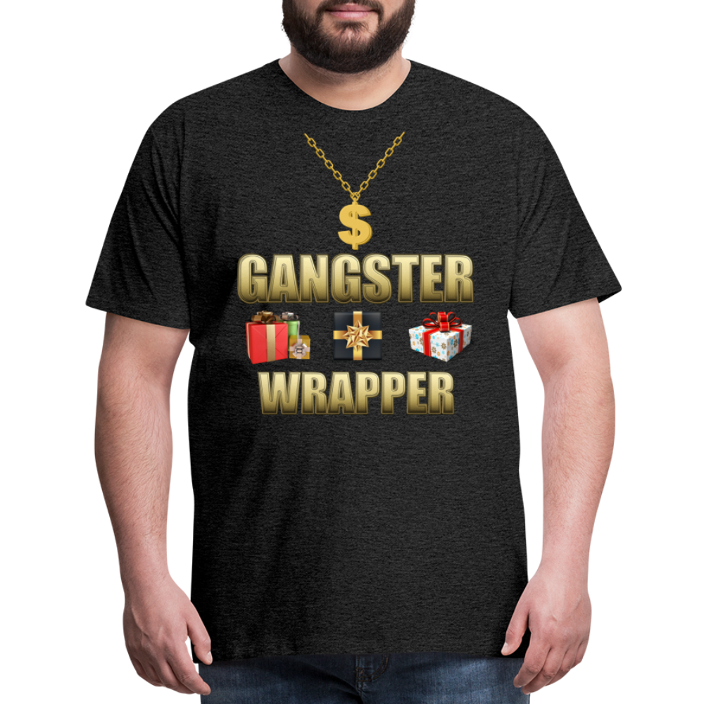 Funny Christmas Shirt, Gangster Wrapper Shirt, Gangsta Wrapper T-Shirt, Gangsta Wrapper Tshirt, Gangsta Wrapper Shirt, Funny Christmas Shirt, Wrapping Shirt - charcoal grey