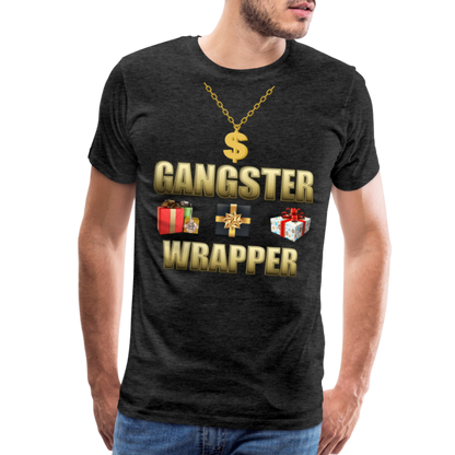 Funny Christmas Shirt, Gangster Wrapper Shirt, Gangsta Wrapper T-Shirt, Gangsta Wrapper Tshirt, Gangsta Wrapper Shirt, Funny Christmas Shirt, Wrapping Shirt - charcoal grey