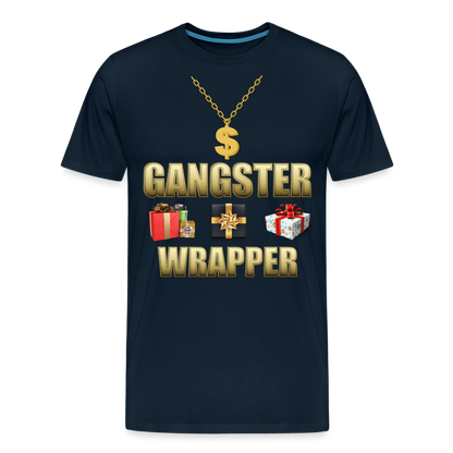 Funny Christmas Shirt, Gangster Wrapper Shirt, Gangsta Wrapper T-Shirt, Gangsta Wrapper Tshirt, Gangsta Wrapper Shirt, Funny Christmas Shirt, Wrapping Shirt - deep navy