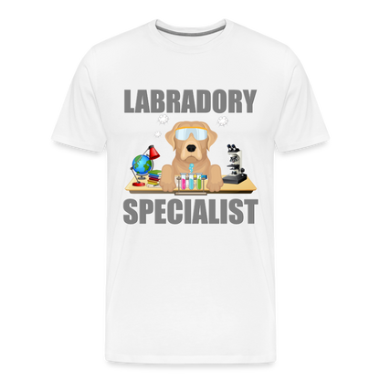 Labrador Specialist Shirt, Lab Shirt, Labradory Shirt, Funny Shirt, Funny Lab Shirt, Science Lab Shirt, Science Laboratory, Dog Lover Shirt, Dog Shirt, Great Gift Idea - white