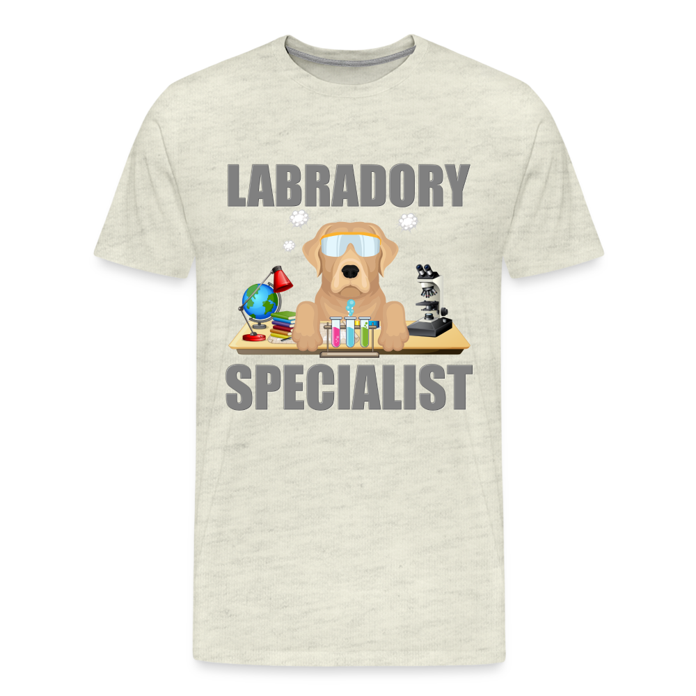 Labrador Specialist Shirt, Lab Shirt, Labradory Shirt, Funny Shirt, Funny Lab Shirt, Science Lab Shirt, Science Laboratory, Dog Lover Shirt, Dog Shirt, Great Gift Idea - heather oatmeal