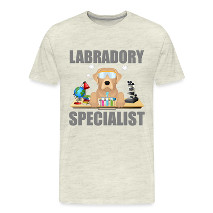 Labrador Specialist Shirt, Lab Shirt, Labradory Shirt, Funny Shirt, Funny Lab Shirt, Science Lab Shirt, Science Laboratory, Dog Lover Shirt, Dog Shirt, Great Gift Idea - heather oatmeal