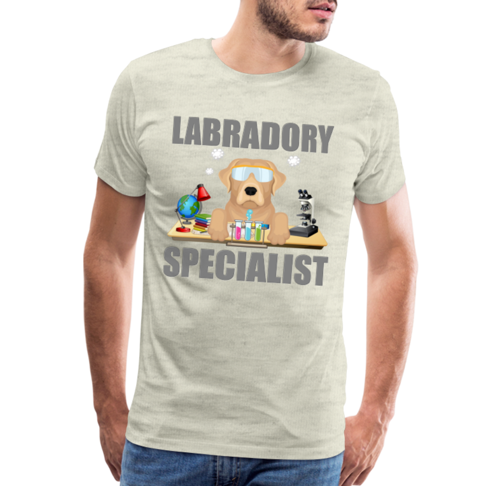 Labrador Specialist Shirt, Lab Shirt, Labradory Shirt, Funny Shirt, Funny Lab Shirt, Science Lab Shirt, Science Laboratory, Dog Lover Shirt, Dog Shirt, Great Gift Idea - heather oatmeal