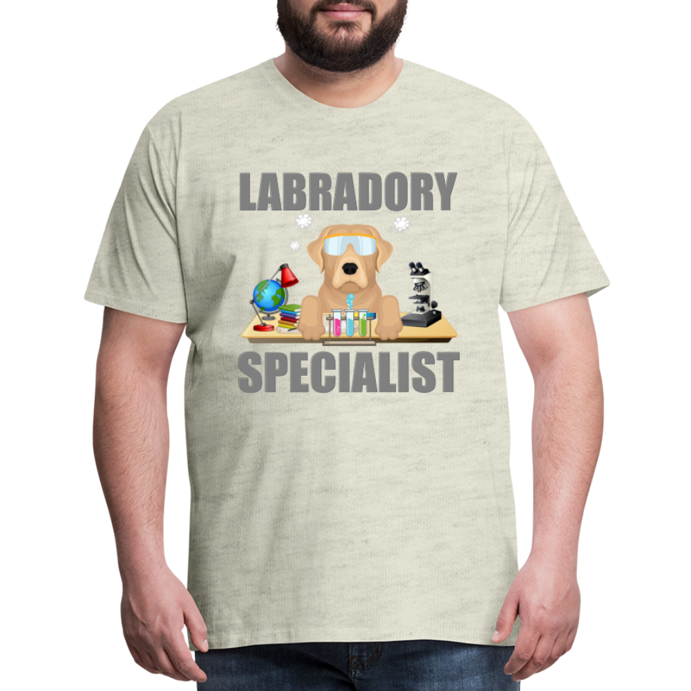 Labrador Specialist Shirt, Lab Shirt, Labradory Shirt, Funny Shirt, Funny Lab Shirt, Science Lab Shirt, Science Laboratory, Dog Lover Shirt, Dog Shirt, Great Gift Idea - heather oatmeal