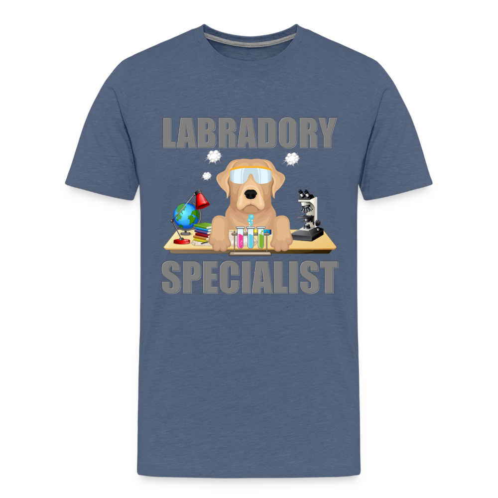 Labrador Specialist Shirt, Lab Shirt, Labradory Shirt, Funny Shirt, Funny Lab Shirt, Science Lab Shirt, Science Laboratory, Dog Lover Shirt, Dog Shirt, Great Gift Idea - heather blue