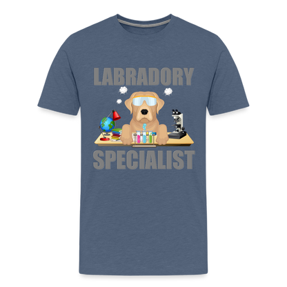 Labrador Specialist Shirt, Lab Shirt, Labradory Shirt, Funny Shirt, Funny Lab Shirt, Science Lab Shirt, Science Laboratory, Dog Lover Shirt, Dog Shirt, Great Gift Idea - heather blue