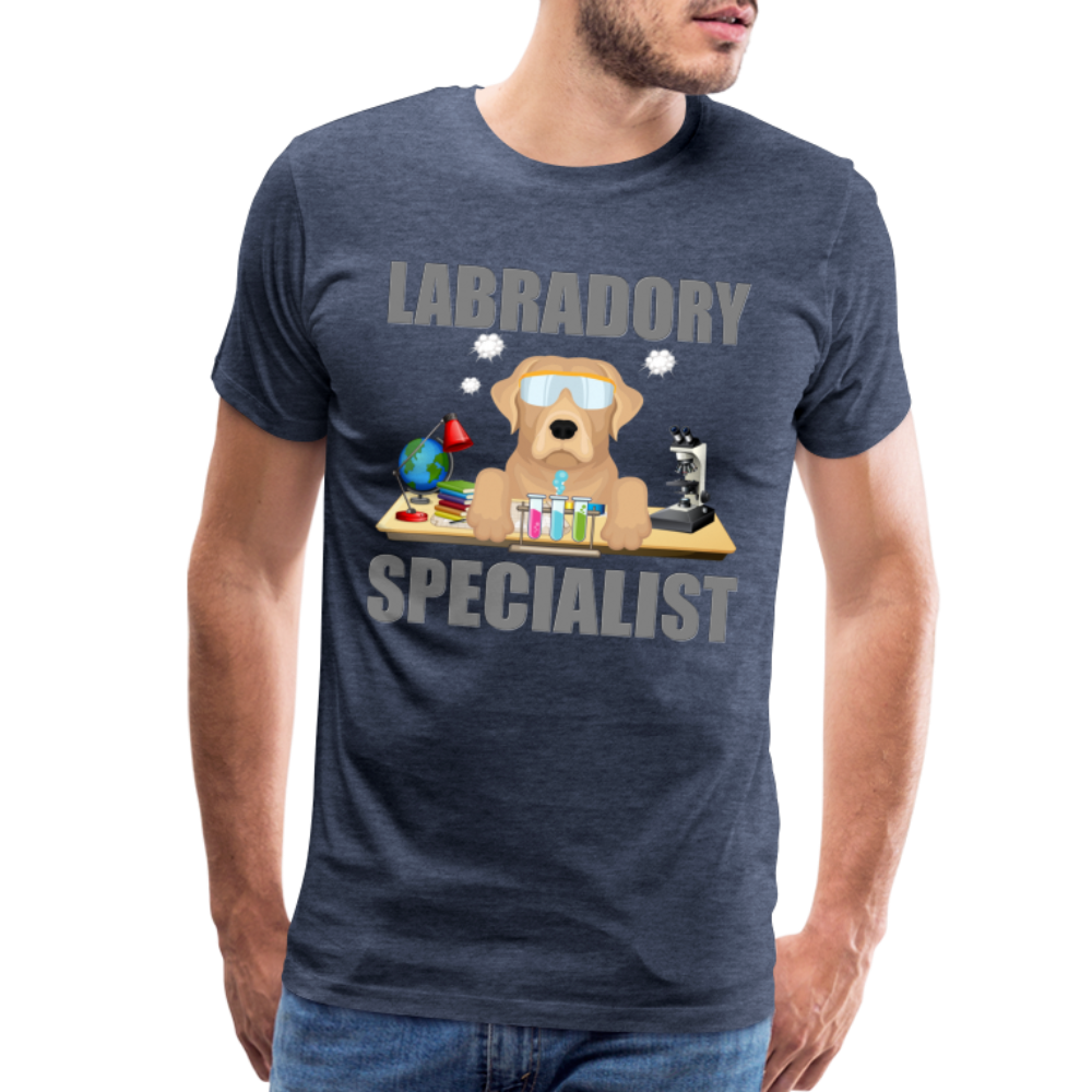 Labrador Specialist Shirt, Lab Shirt, Labradory Shirt, Funny Shirt, Funny Lab Shirt, Science Lab Shirt, Science Laboratory, Dog Lover Shirt, Dog Shirt, Great Gift Idea - heather blue