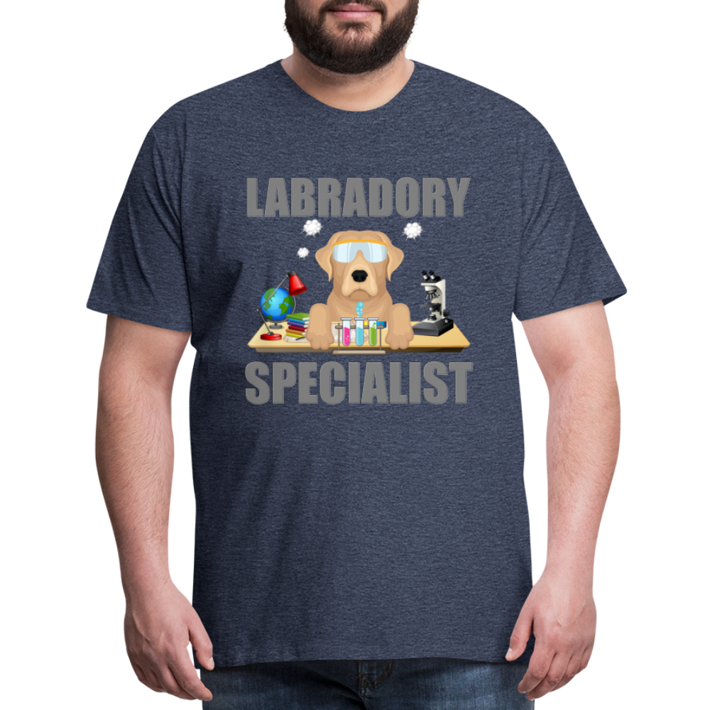 Labrador Specialist Shirt, Lab Shirt, Labradory Shirt, Funny Shirt, Funny Lab Shirt, Science Lab Shirt, Science Laboratory, Dog Lover Shirt, Dog Shirt, Great Gift Idea - heather blue