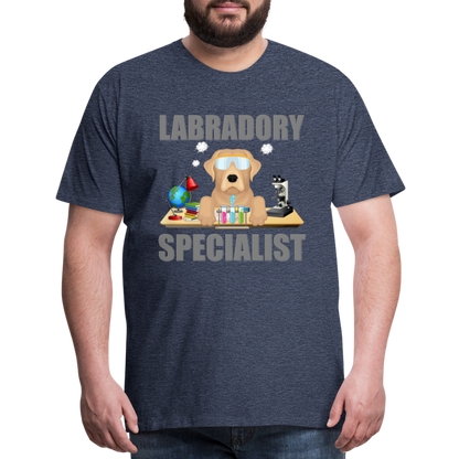 Labrador Specialist Shirt, Lab Shirt, Labradory Shirt, Funny Shirt, Funny Lab Shirt, Science Lab Shirt, Science Laboratory, Dog Lover Shirt, Dog Shirt, Great Gift Idea - heather blue