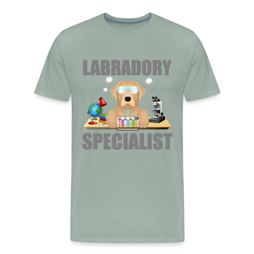 Labrador Specialist Shirt, Lab Shirt, Labradory Shirt, Funny Shirt, Funny Lab Shirt, Science Lab Shirt, Science Laboratory, Dog Lover Shirt, Dog Shirt, Great Gift Idea - steel green