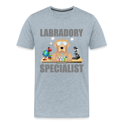 Labrador Specialist Shirt, Lab Shirt, Labradory Shirt, Funny Shirt, Funny Lab Shirt, Science Lab Shirt, Science Laboratory, Dog Lover Shirt, Dog Shirt, Great Gift Idea - heather ice blue