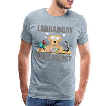 Labrador Specialist Shirt, Lab Shirt, Labradory Shirt, Funny Shirt, Funny Lab Shirt, Science Lab Shirt, Science Laboratory, Dog Lover Shirt, Dog Shirt, Great Gift Idea - heather ice blue