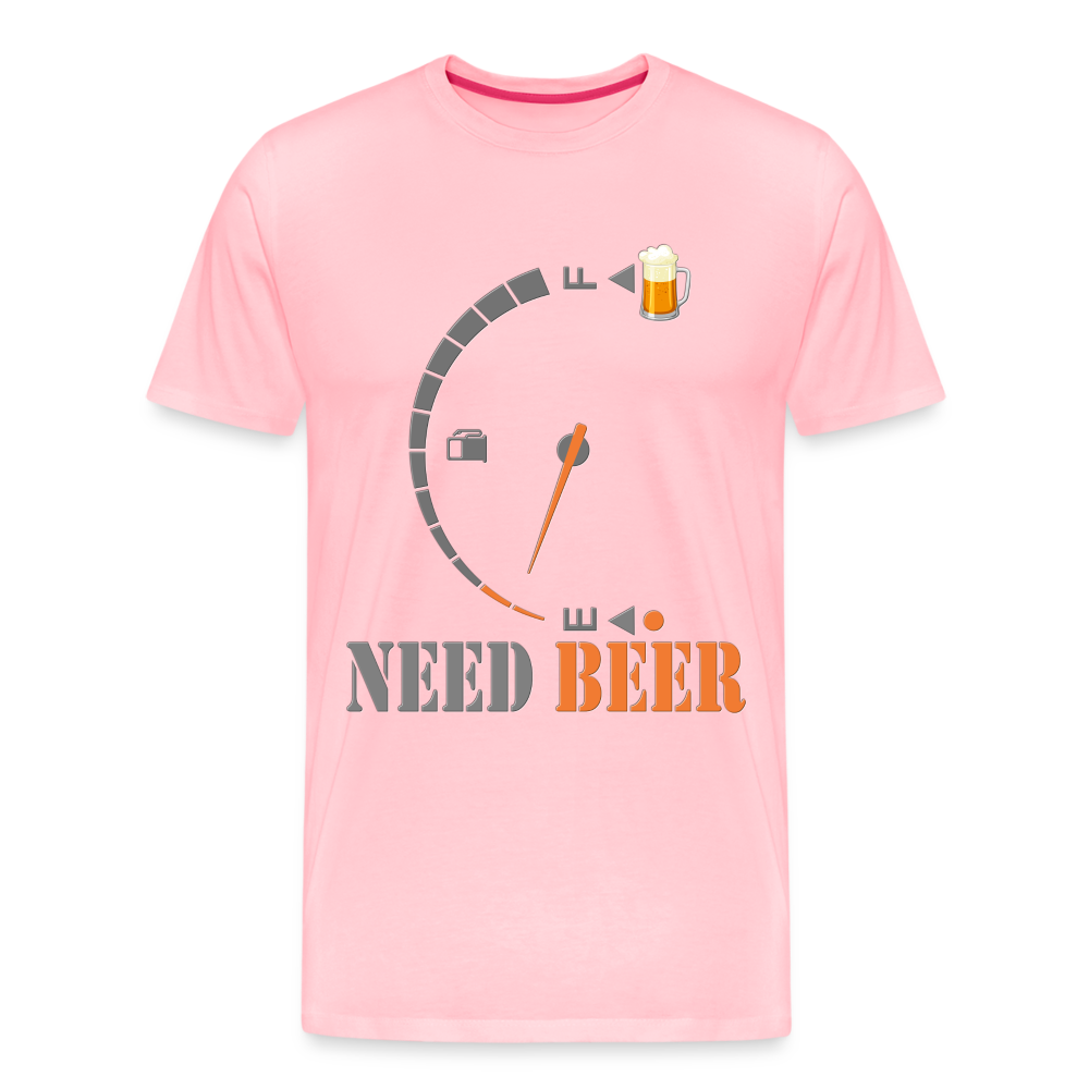 I Need Beer Shirt, Fuel Gauge Shirt, Beer Froth, Funny Beer Lovers, Beer Lovers Shirt, I Need Beer, Funny Drinking Shirt, Beer Humor Shirt - pink