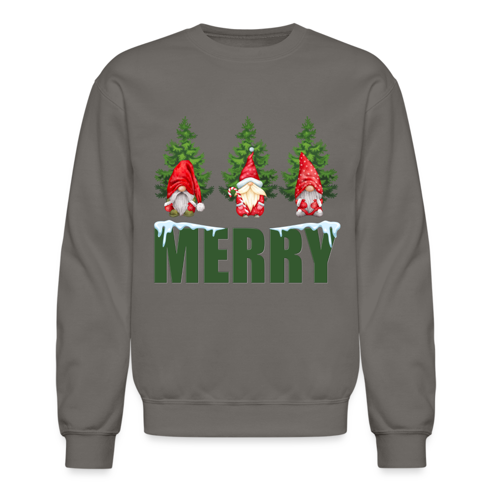Gnomes Christmas, Gnomes Christmas Sweatshirt, Women Christmas Shirt, Women Christmas Sweatshirt, Christmas Sweatshirt, Christmas Pajamas - asphalt gray