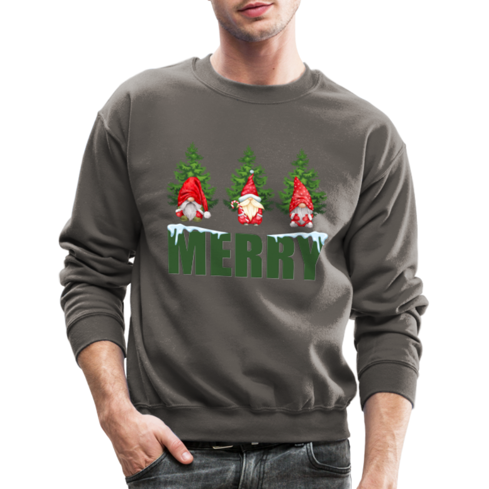 Gnomes Christmas, Gnomes Christmas Sweatshirt, Women Christmas Shirt, Women Christmas Sweatshirt, Christmas Sweatshirt, Christmas Pajamas - asphalt gray