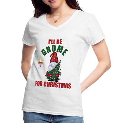 I'll Be Gnome For Christmas, Funny Christmas Gnome, Gnomes Christmas, Gnomes Christmas shirt, Women Christmas Shirt, Women Christmas shirt, Christmas Gift For Her, Christmas Pajamas - white