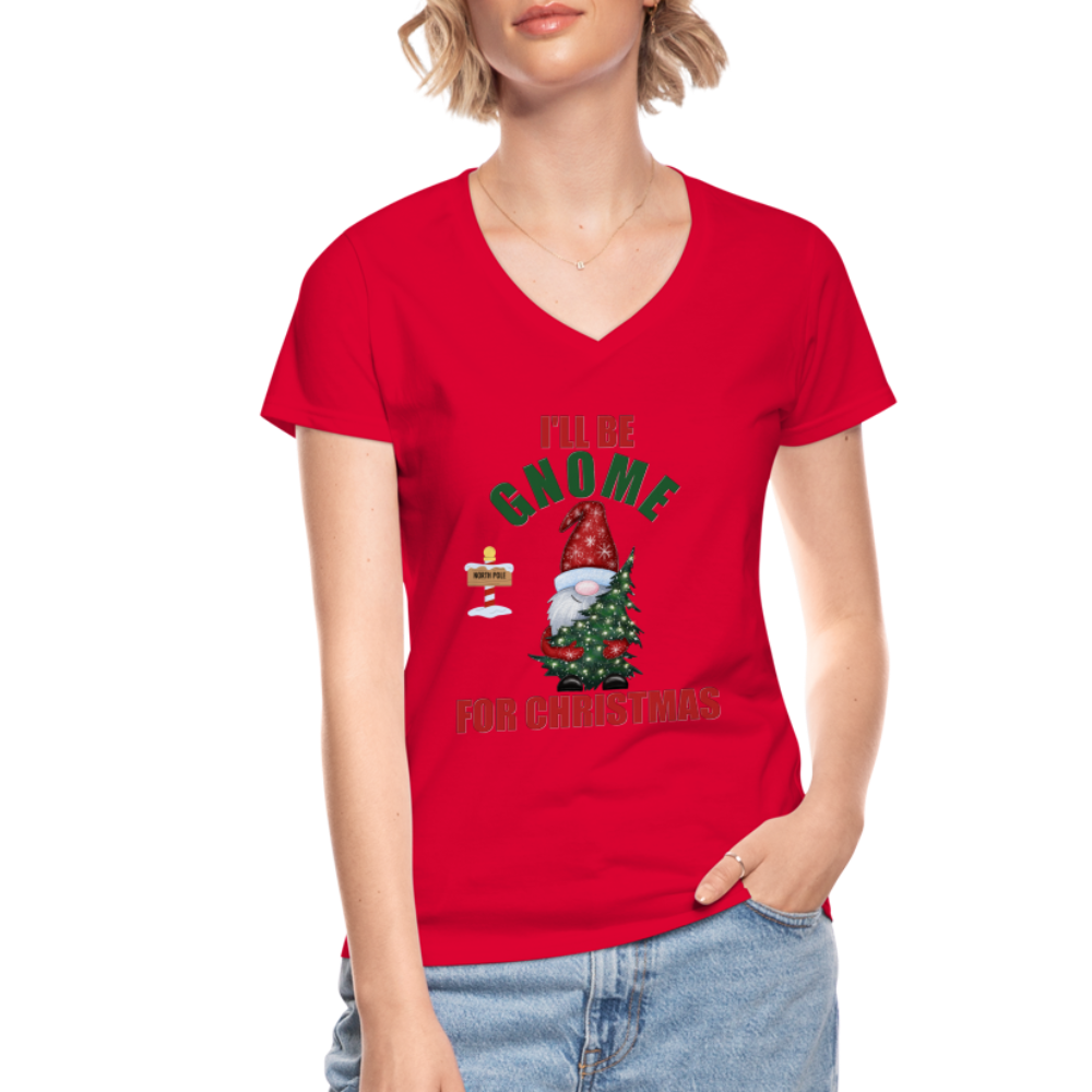 I'll Be Gnome For Christmas, Funny Christmas Gnome, Gnomes Christmas, Gnomes Christmas shirt, Women Christmas Shirt, Women Christmas shirt, Christmas Gift For Her, Christmas Pajamas - red