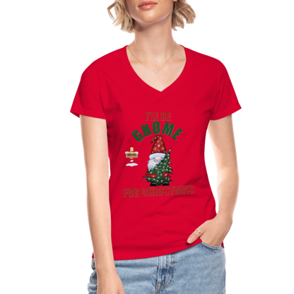 I'll Be Gnome For Christmas, Funny Christmas Gnome, Gnomes Christmas, Gnomes Christmas shirt, Women Christmas Shirt, Women Christmas shirt, Christmas Gift For Her, Christmas Pajamas - red