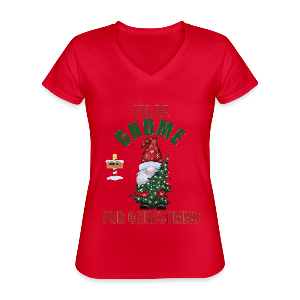 I'll Be Gnome For Christmas, Funny Christmas Gnome, Gnomes Christmas, Gnomes Christmas shirt, Women Christmas Shirt, Women Christmas shirt, Christmas Gift For Her, Christmas Pajamas - red