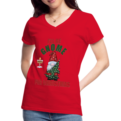 I'll Be Gnome For Christmas, Funny Christmas Gnome, Gnomes Christmas, Gnomes Christmas shirt, Women Christmas Shirt, Women Christmas shirt, Christmas Gift For Her, Christmas Pajamas - red