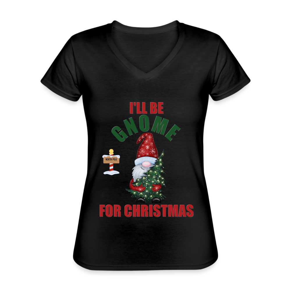 I'll Be Gnome For Christmas, Funny Christmas Gnome, Gnomes Christmas, Gnomes Christmas shirt, Women Christmas Shirt, Women Christmas shirt, Christmas Gift For Her, Christmas Pajamas - black