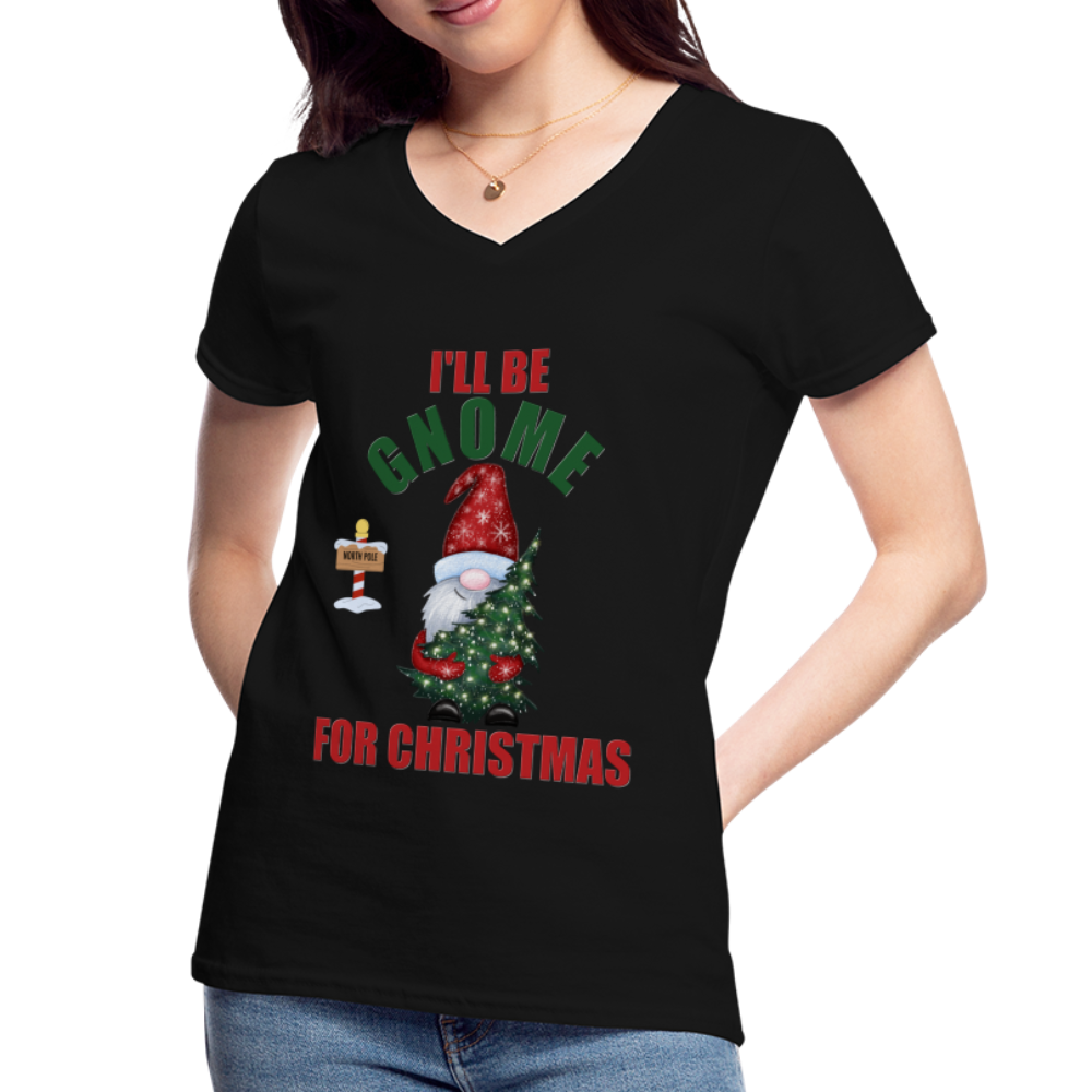 I'll Be Gnome For Christmas, Funny Christmas Gnome, Gnomes Christmas, Gnomes Christmas shirt, Women Christmas Shirt, Women Christmas shirt, Christmas Gift For Her, Christmas Pajamas - black