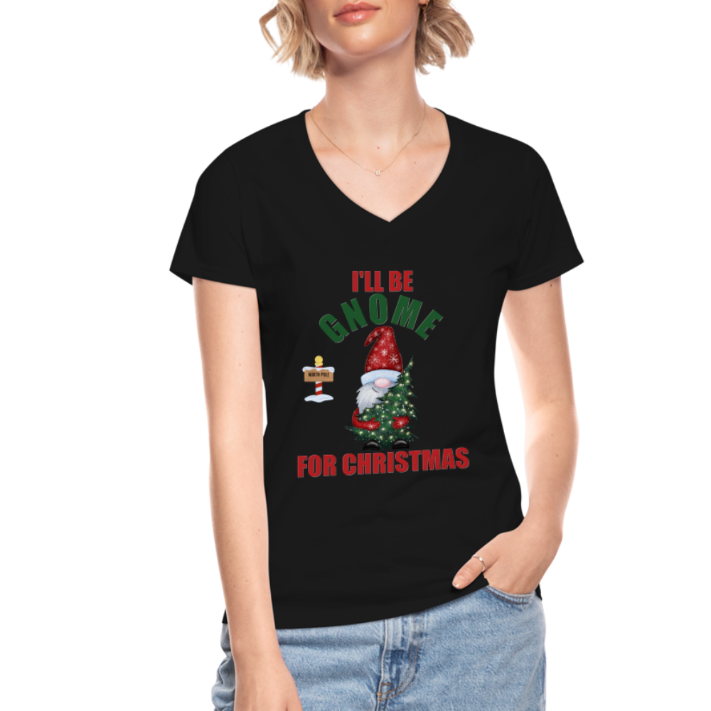 I'll Be Gnome For Christmas, Funny Christmas Gnome, Gnomes Christmas, Gnomes Christmas shirt, Women Christmas Shirt, Women Christmas shirt, Christmas Gift For Her, Christmas Pajamas - black