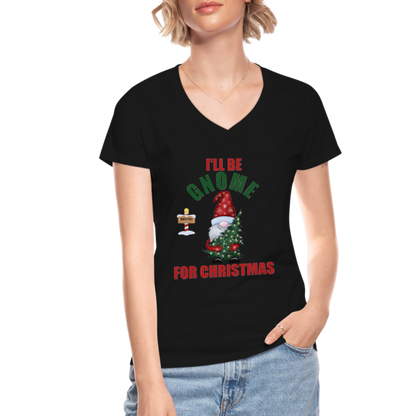 I'll Be Gnome For Christmas, Funny Christmas Gnome, Gnomes Christmas, Gnomes Christmas shirt, Women Christmas Shirt, Women Christmas shirt, Christmas Gift For Her, Christmas Pajamas - black