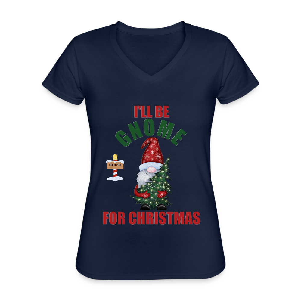 I'll Be Gnome For Christmas, Funny Christmas Gnome, Gnomes Christmas, Gnomes Christmas shirt, Women Christmas Shirt, Women Christmas shirt, Christmas Gift For Her, Christmas Pajamas - navy